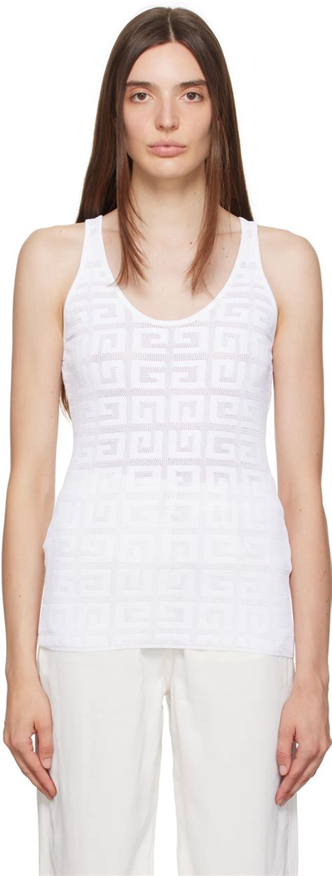 givenchy white sleeveless top|Givenchy.